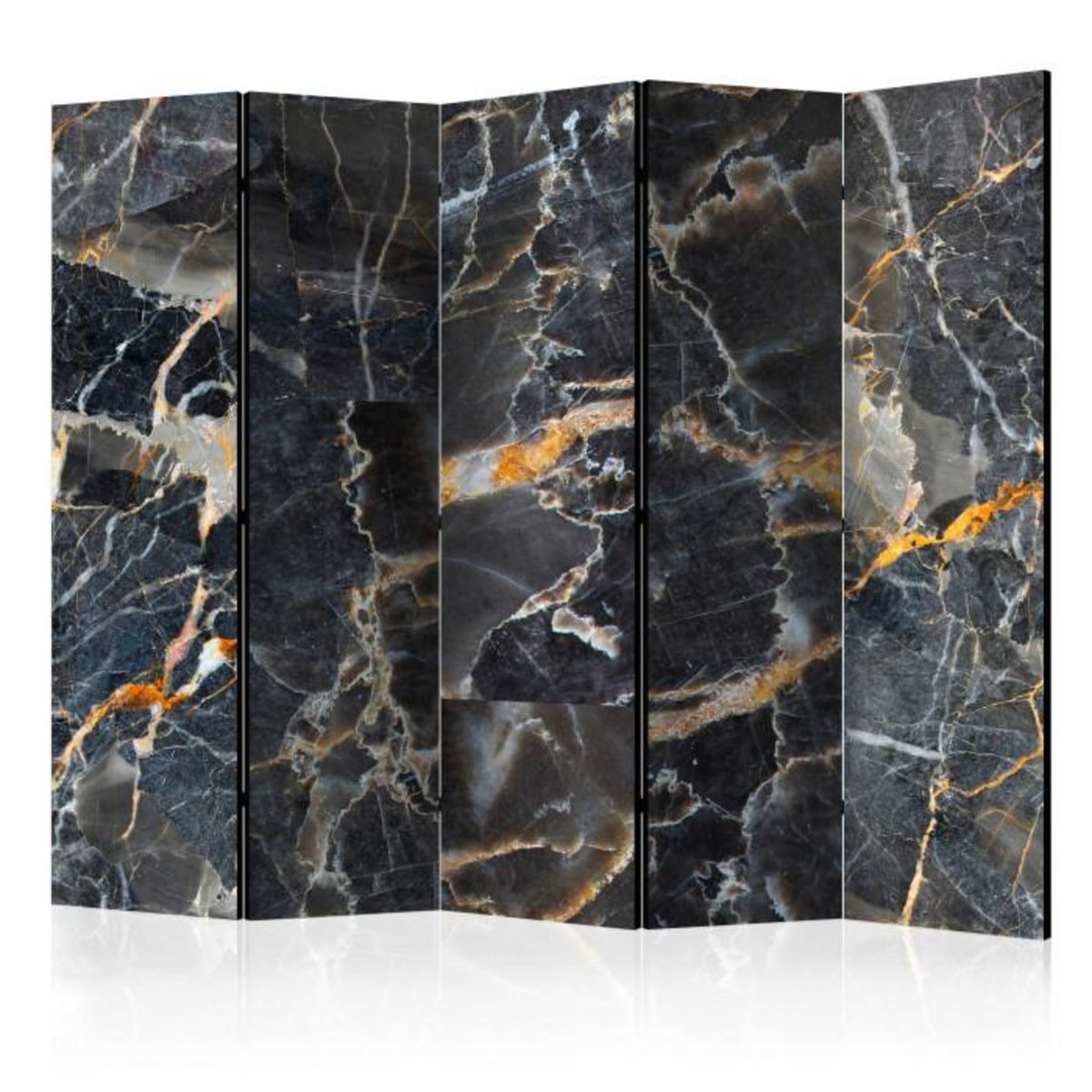 Paris Prix Paravent 5 Volets  Black Marble  172x225cm