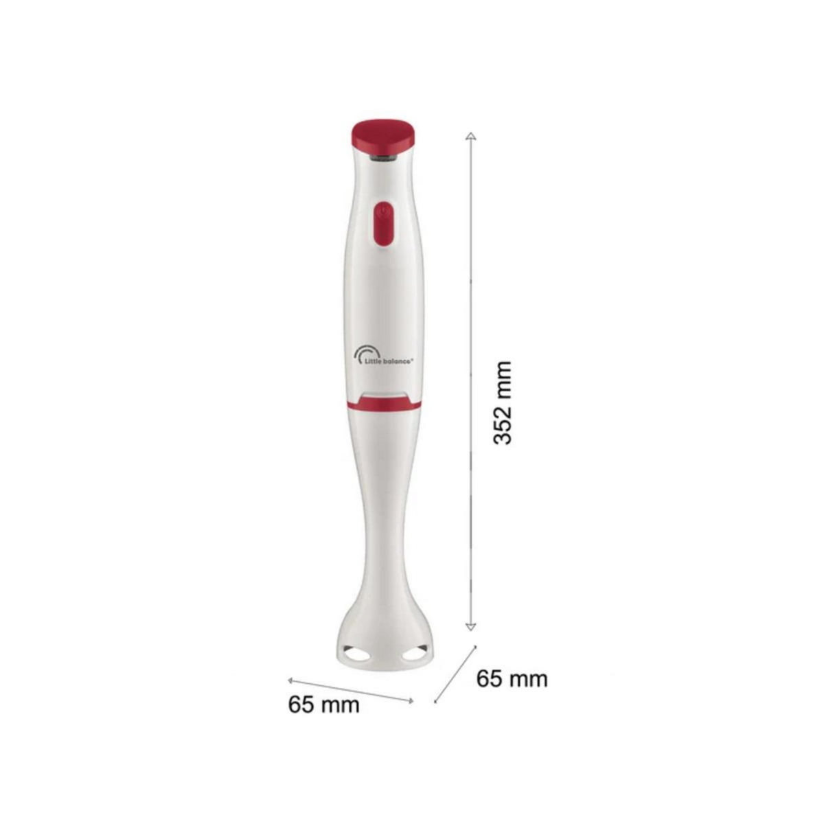 LITTLE BALANCE Mixeur plongeant 400w blanc & rouge - 8703