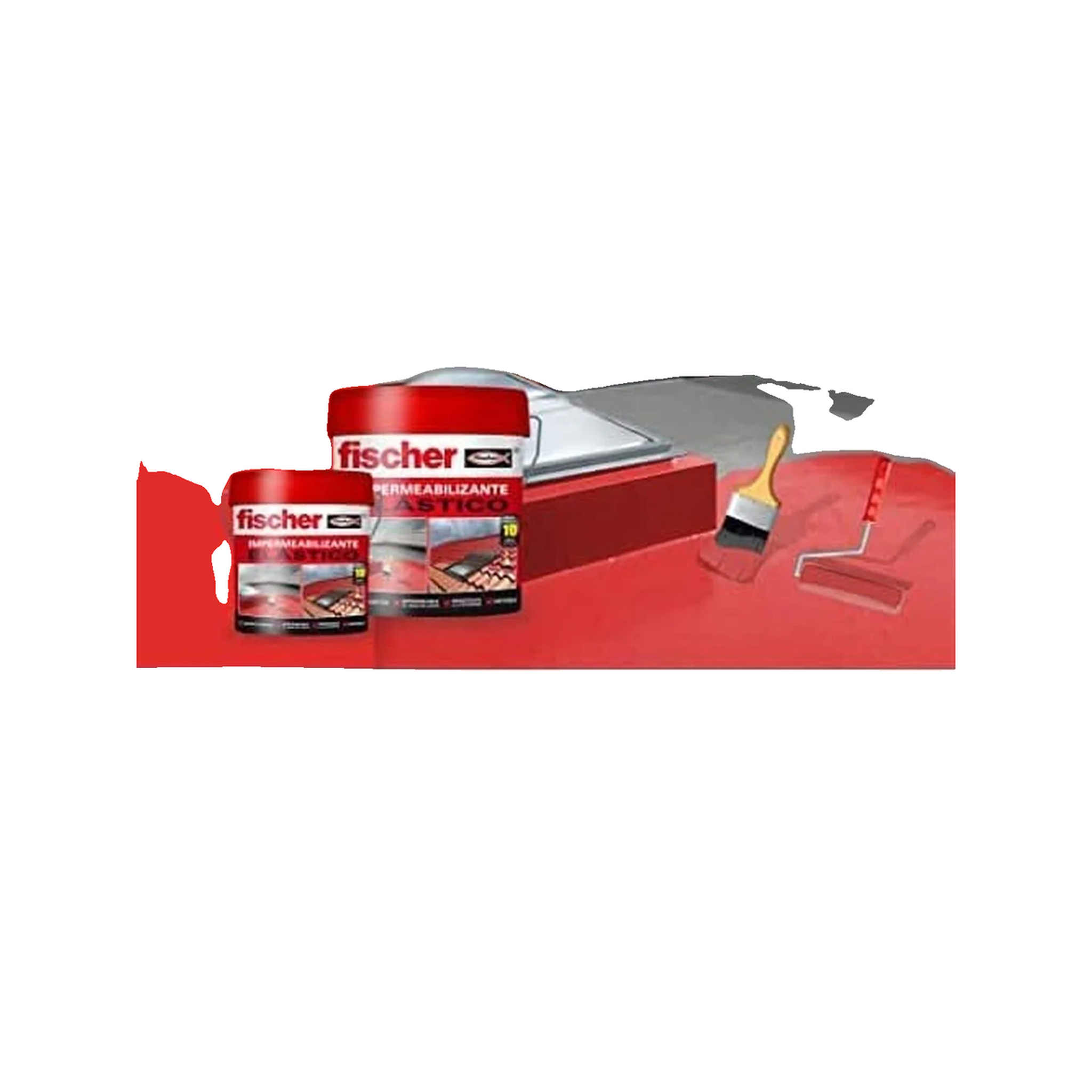 Voir la diapositive 3 : Fischer Produit d'étanchéité fischer 558428 liquide rouge