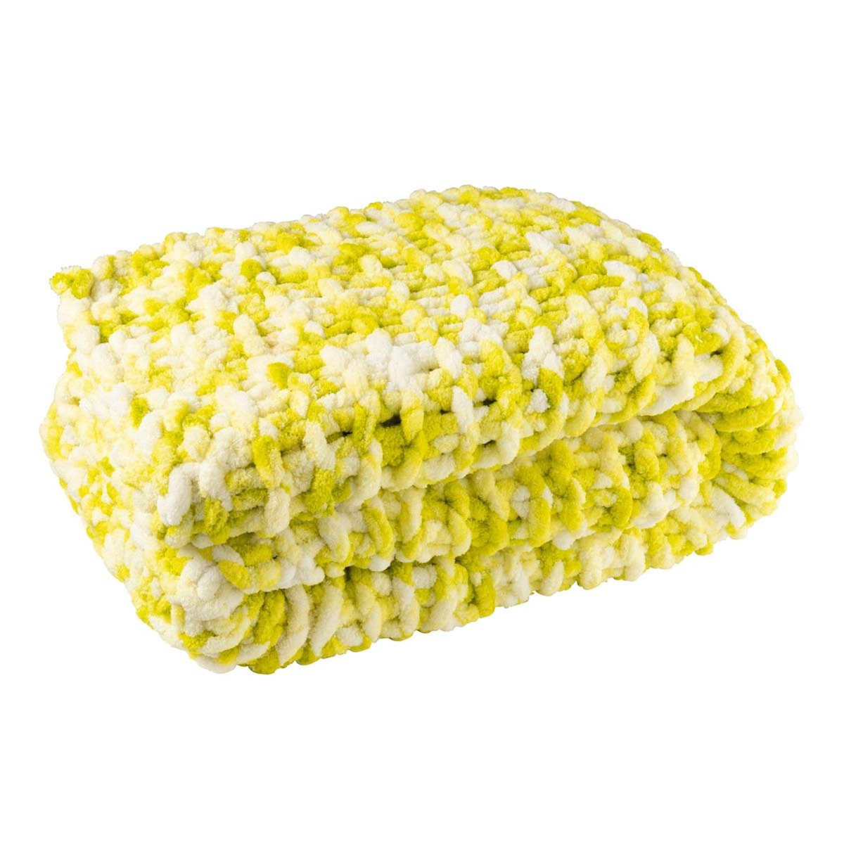 Paris Prix Plaid Tricoté  Efrain  130x170cm Vert & Blanc