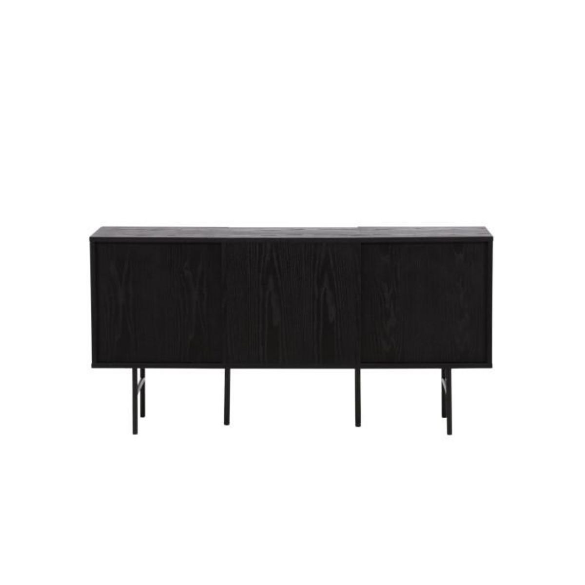 Paris Prix Bahut Design Nervuré  Bjorkon  150cm Noir