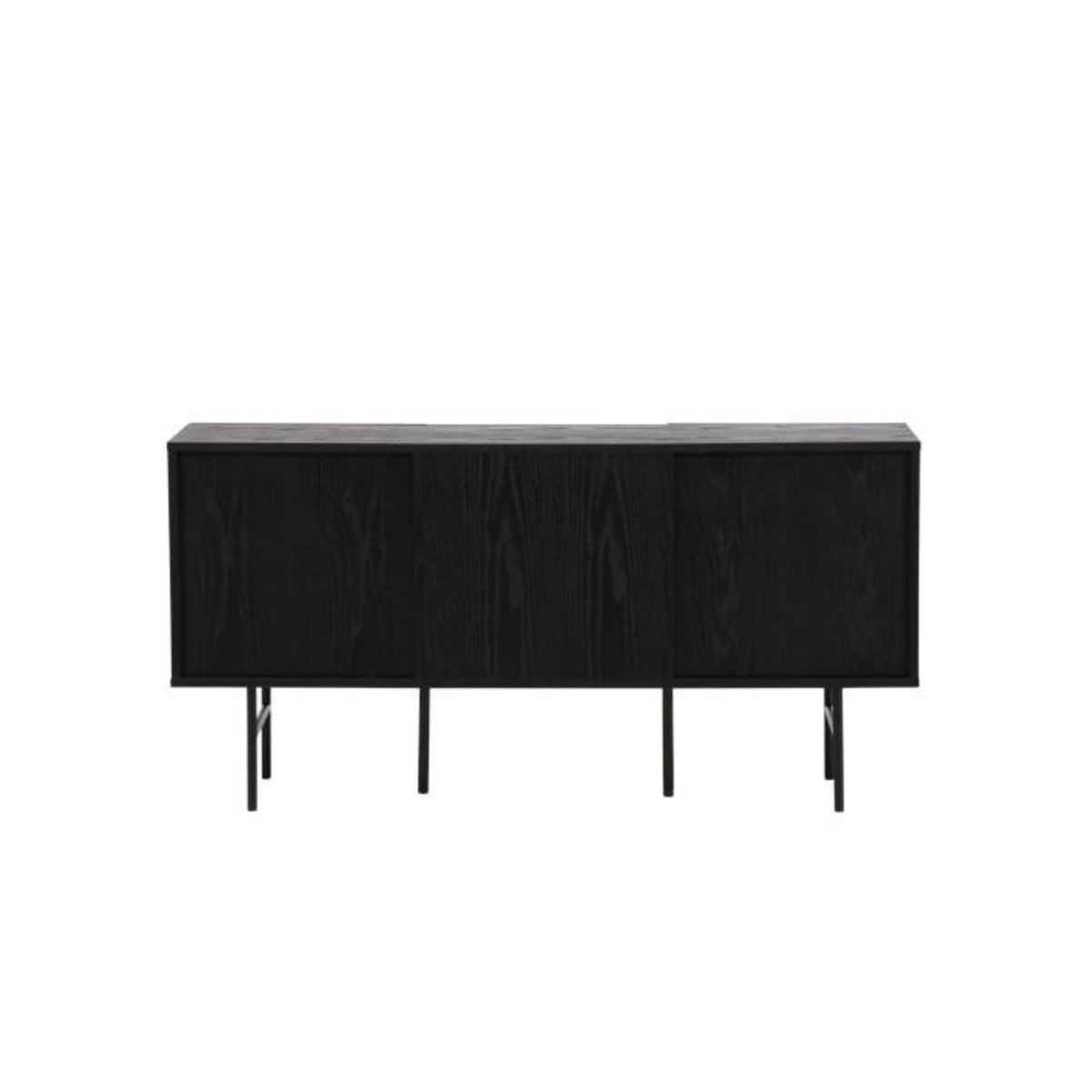 Paris Prix Bahut Design Nervuré  Bjorkon  150cm Noir