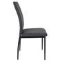 Voir la diapositive 4 : Paris Prix Table à Manger & 4 Chaises  Abbott  120cm Noir & Gris