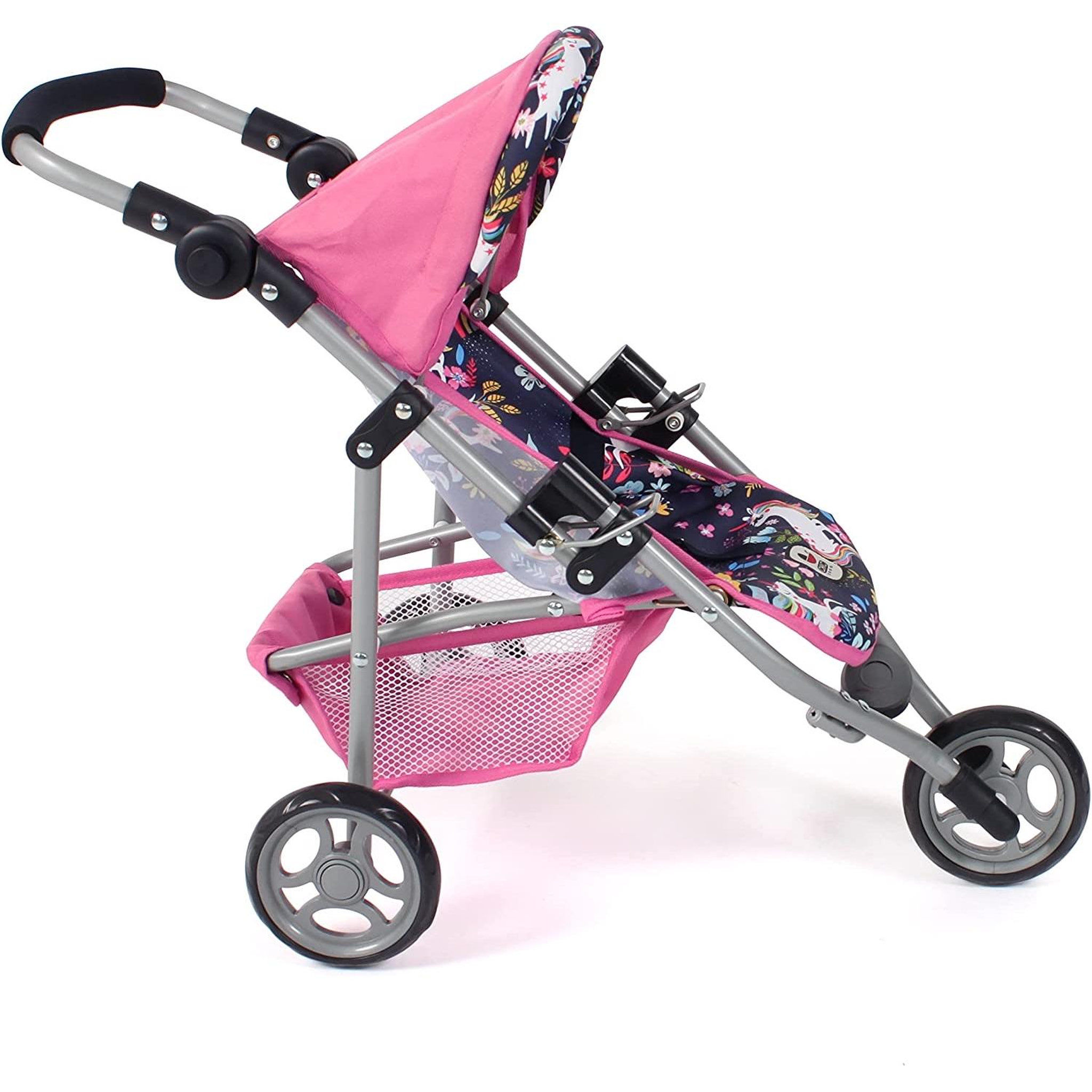 Voir la diapositive 2 : BAYER CHIC 2000 Petite poussette de jogging LOLA Licorne pour poupée