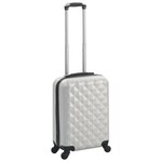 VIDAXL Valise rigide Argenté brillant ABS