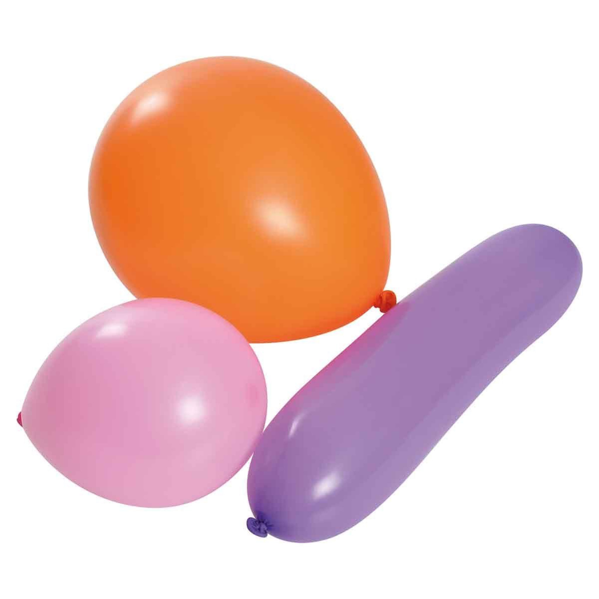 Voir la diapositive 2 : HOMEA Lot de 25 ballons gonflables  latex  multicolore