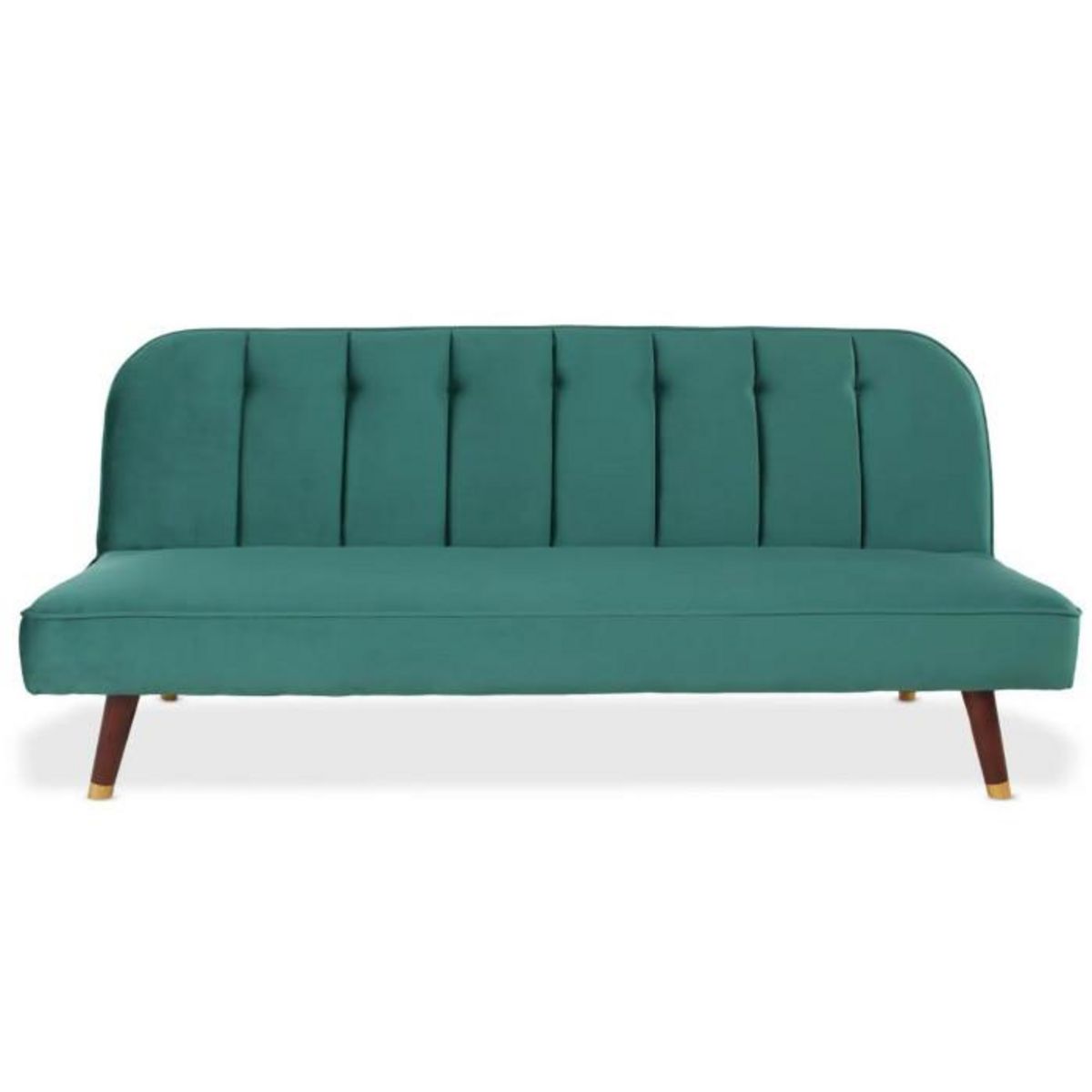 Paris Prix Canapé Convertible en Velours  Seattle  180cm Vert