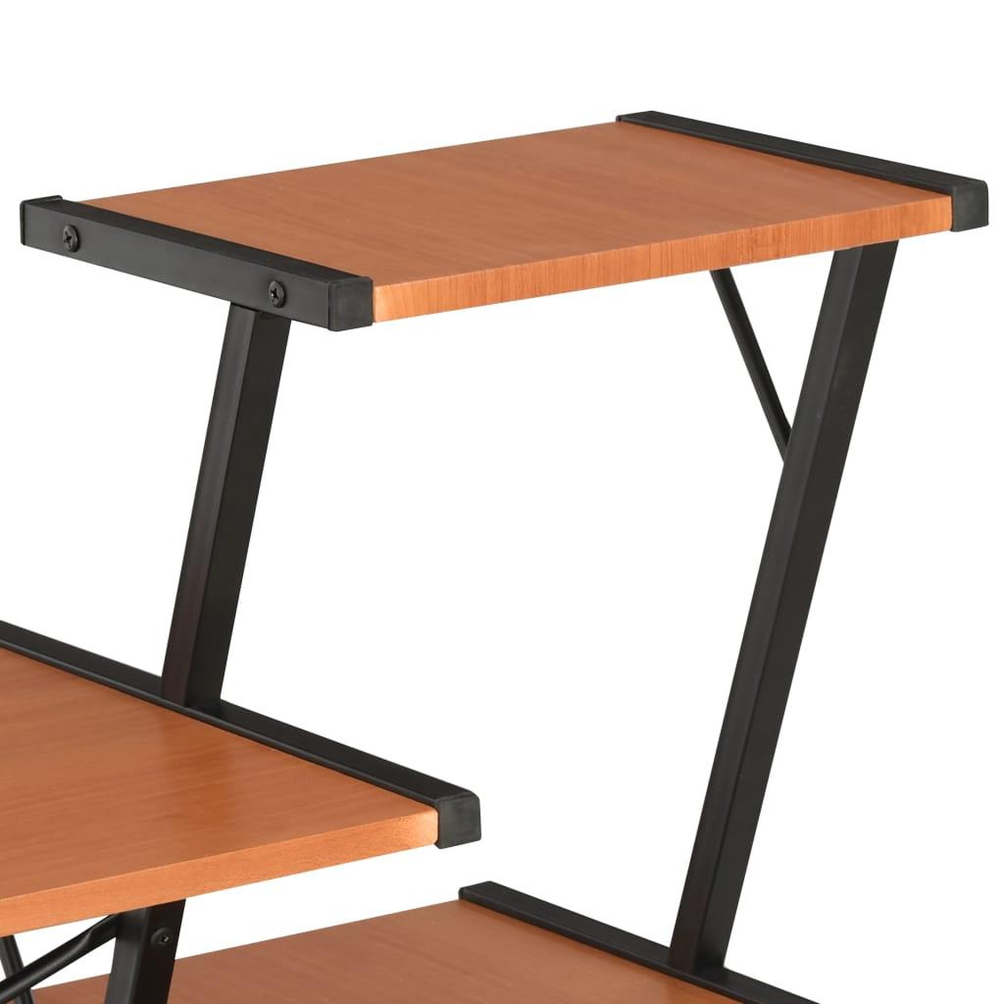 Voir la diapositive 5 : VIDAXL Bureau avec etagere Noir et marron 116x50x93 cm