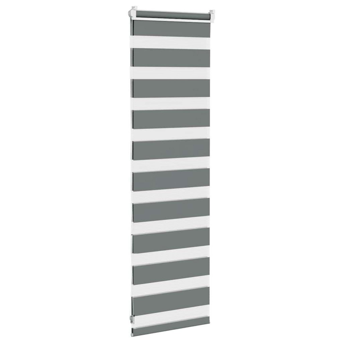 VIDAXL Store zebre gris fonce largeur du tissu 40,9 cm polyester