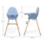 Voir la diapositive 6 : KINDERKRAFT Chaise haute 2en1 fini 2 pratique et confortable