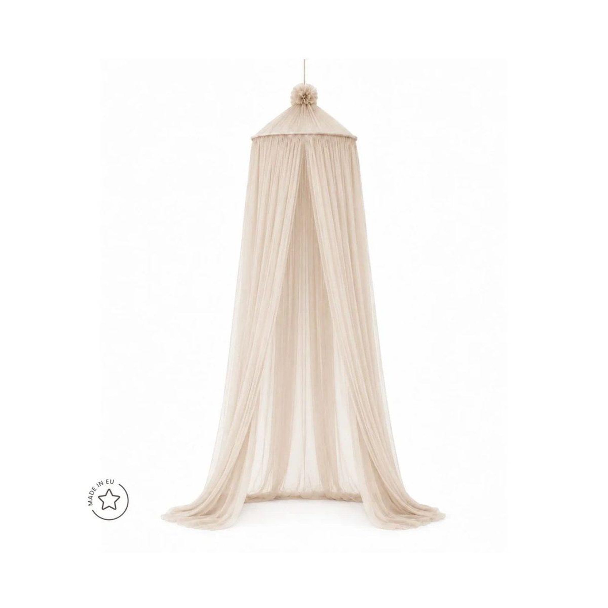 WALDIN Ciel de lit en tulle à fixer au plafond - beige