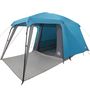 Voir la diapositive 4 : VIDAXL Tente de camping avec dome porche 5 personnes bleu impermeable