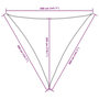 Voir la diapositive 6 : VIDAXL Voile de parasol tissu oxford triangulaire 3,6x3,6x3,6 m