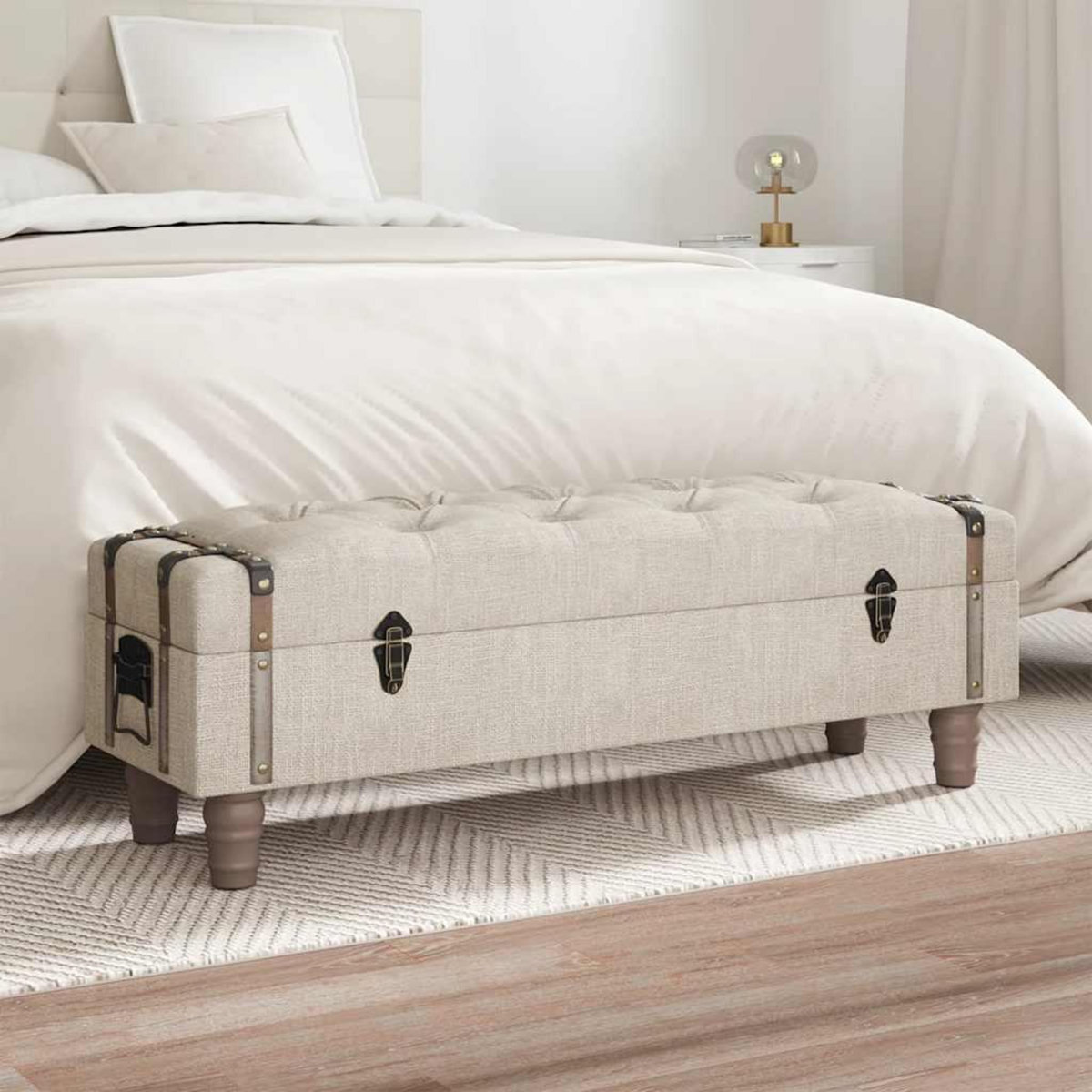 VIDAXL Banc a jardiniere avec 2 etageres Bois massif d'acacia et zinc