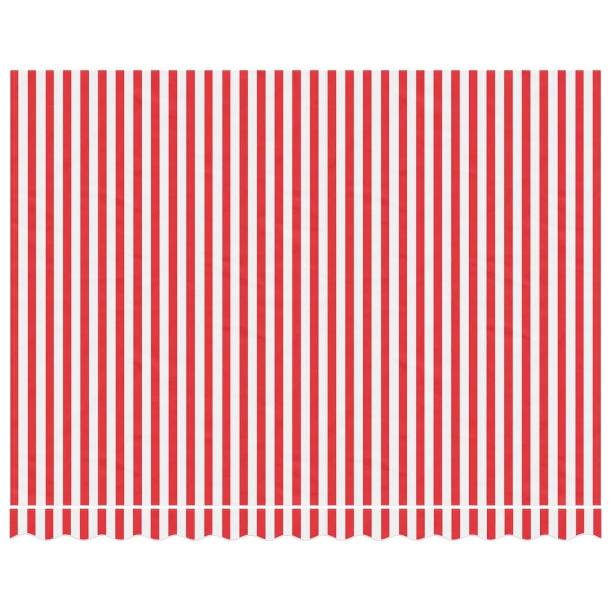 Voir la diapositive 3 : VIDAXL Tissu de remplacement pour auvent rayures rouges et blanches