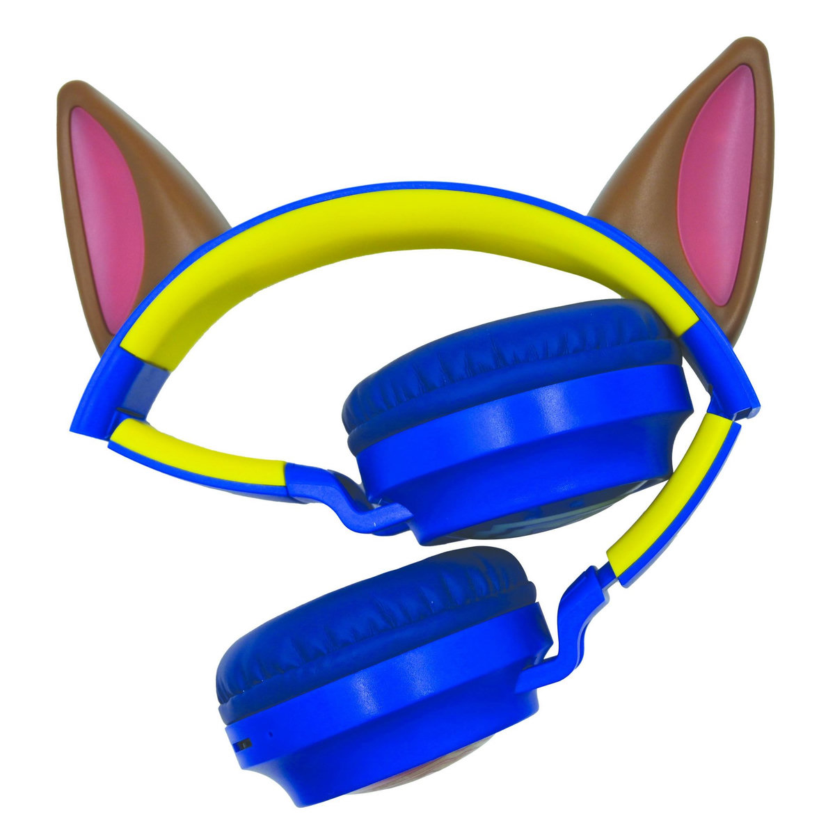 Lexibook Casque lumineux pliable Bluetooth et filaire Chase de La Pat' Patroulle avec limitation du volume