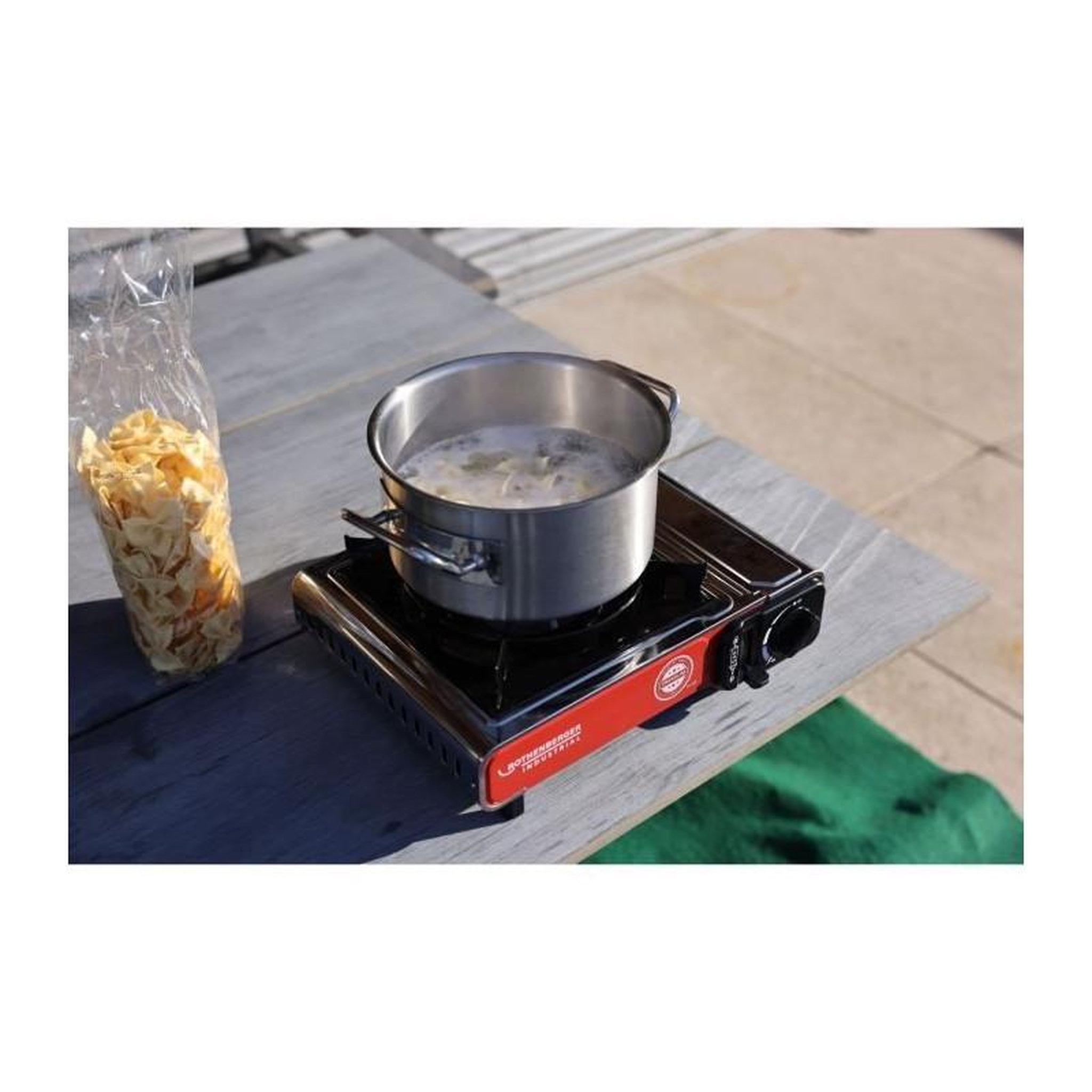 Voir la diapositive 2 : ROTHENBERGER Réchaud a gaz - ROTHENBERGER - PREMIUM RS 220 - 2200 W - Gris et noir