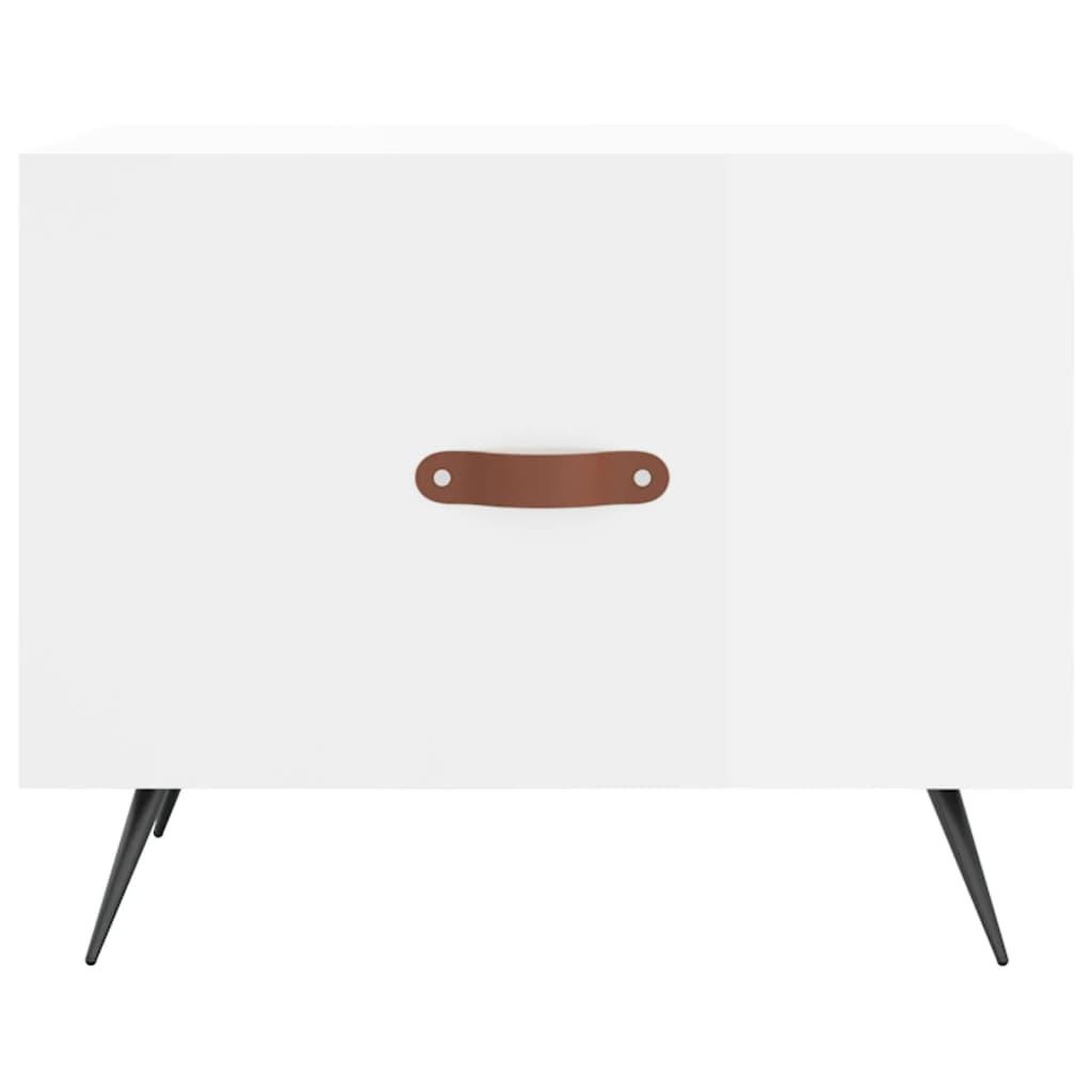Voir la diapositive 5 : VIDAXL Table basse blanc brillant 50x50x40 cm bois d'ingenierie
