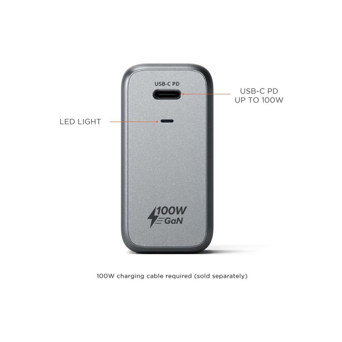 SATECHI Chargeur secteur PC USB-C Wall 100W