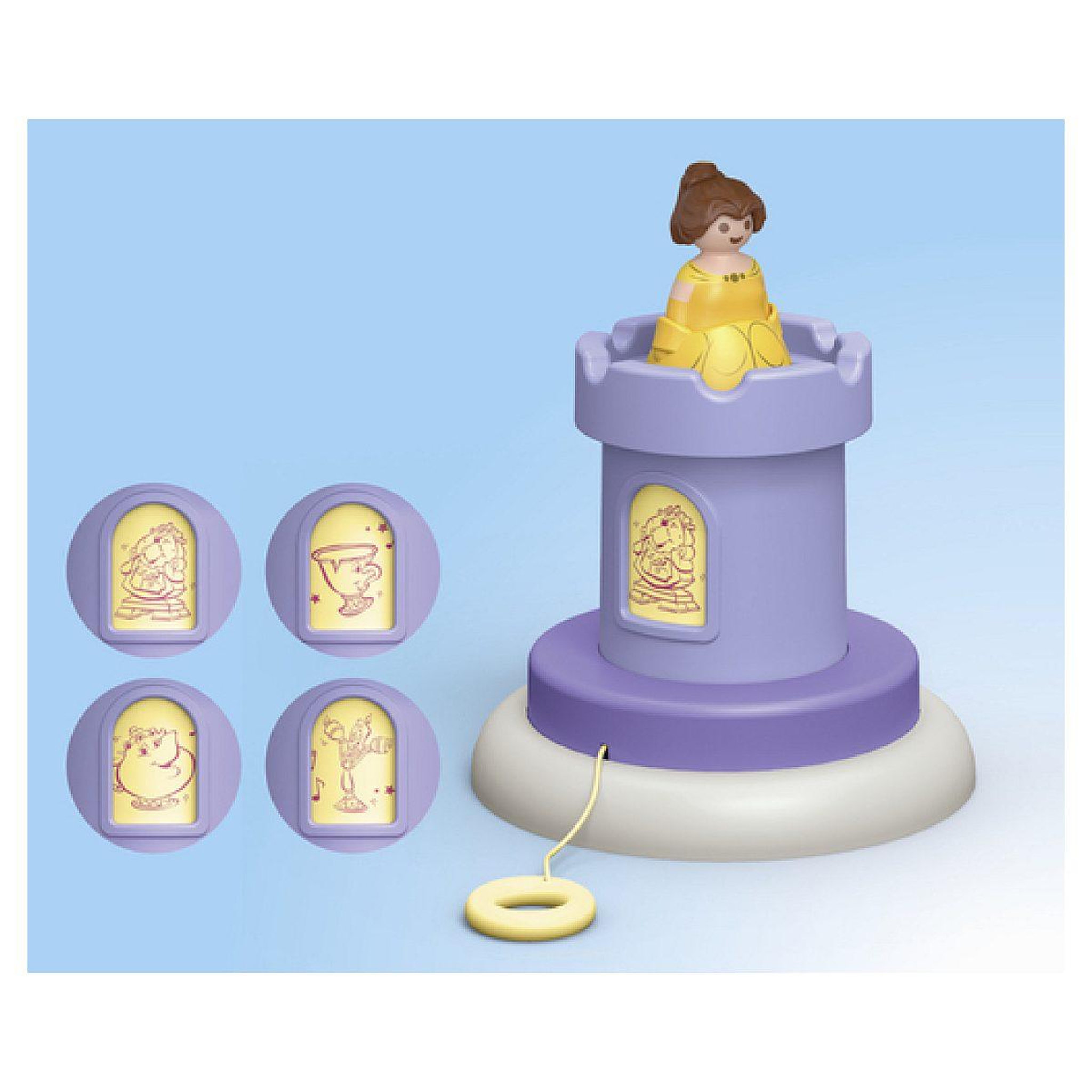 Voir la diapositive 4 : PLAYMOBIL 71458  junior  and  disney: tourelle de belle