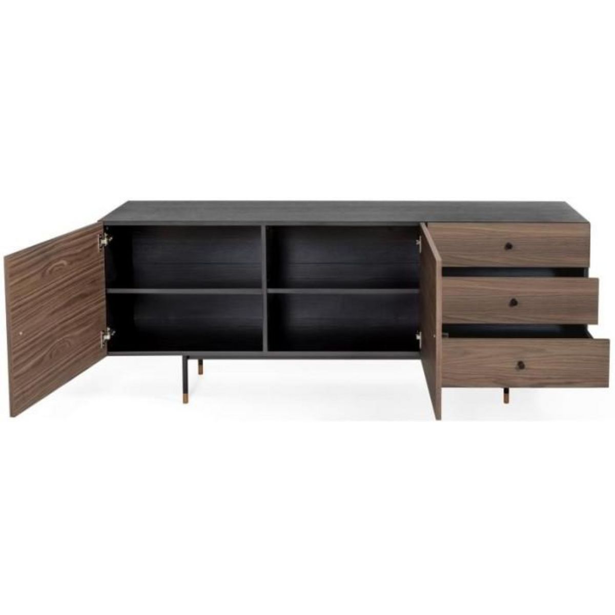 Paris Prix Buffet 2 Portes & 3 Tiroirs  Jugend  180cm Noyer