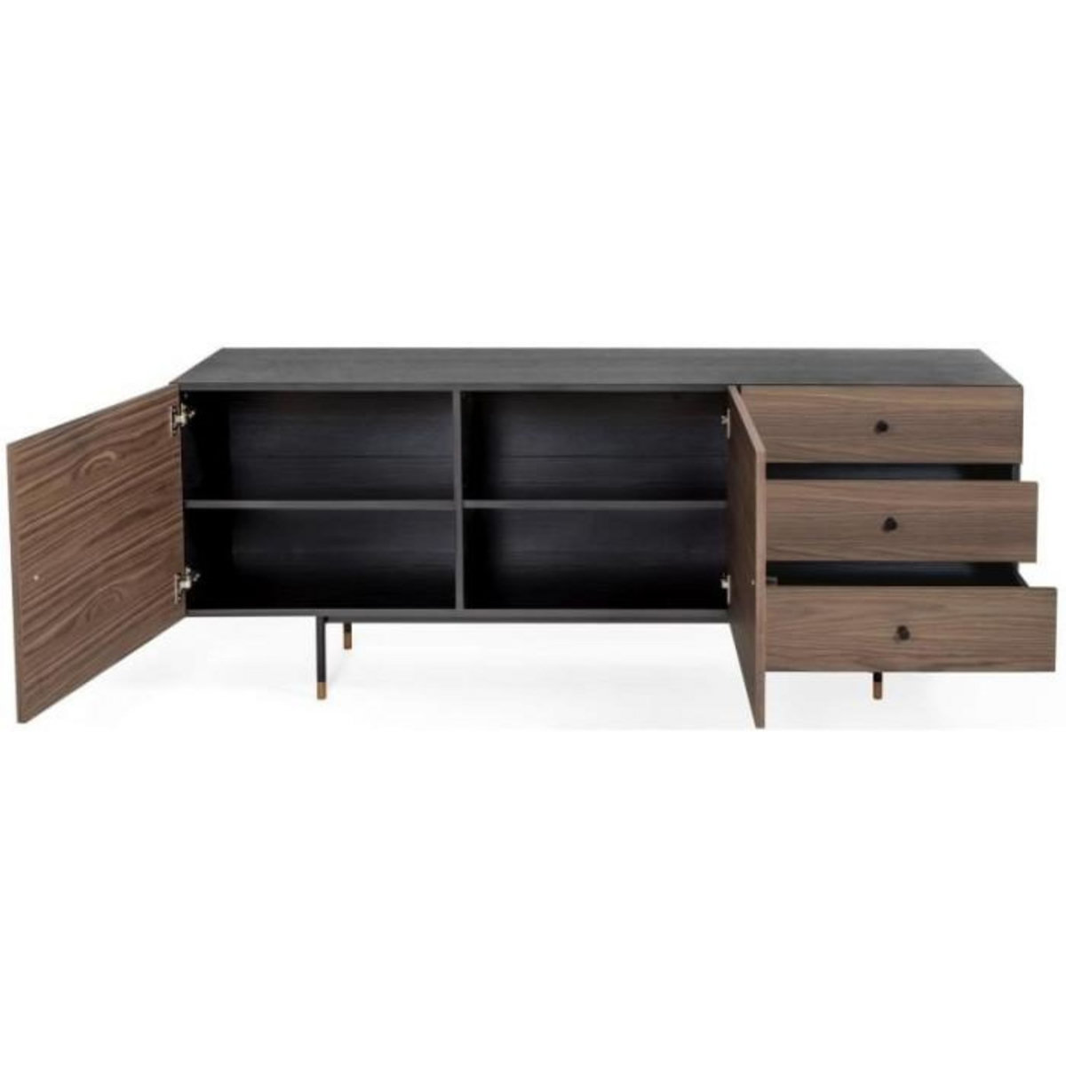 Paris Prix Buffet 2 Portes & 3 Tiroirs  Jugend  180cm Noyer