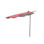 Voir la diapositive 2 : Clic Clac des Plages Parasol déporté rose diam 180 cm Clic Clac des plages