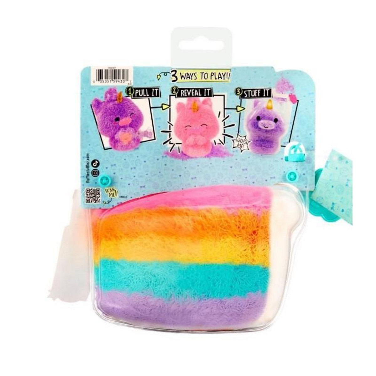 L.O.L. SURPRISE! Fluffie Stuffiez - Peluche ASMR a personnaliser - GÂTEAU - Rembourrage a retirer et découvrir un autre personnage - Dés 4 ans