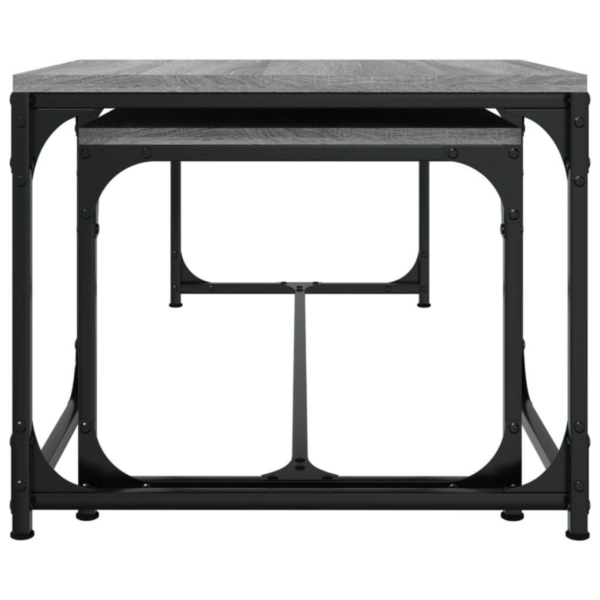 VIDAXL Tables basses 2 pcs Sonoma gris Bois d'ingenierie