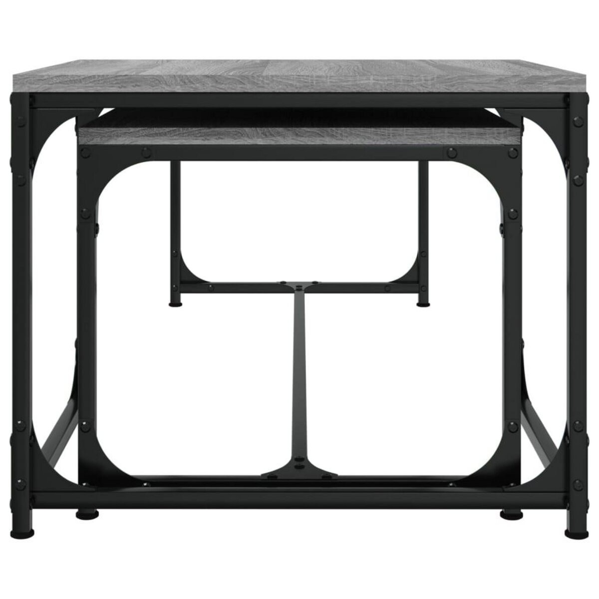 VIDAXL Tables basses 2 pcs Sonoma gris Bois d'ingenierie