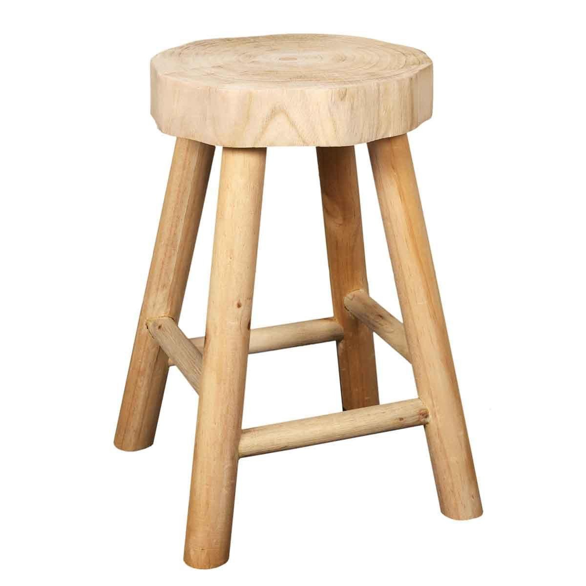 The Home Deco Factory Tabouret design en bois  harald  40cm naturel
