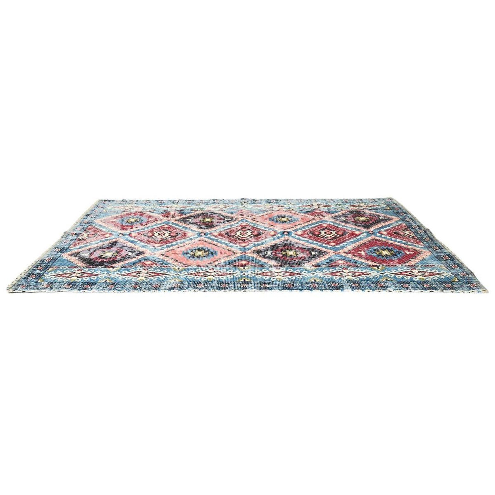 Voir la diapositive 2 : Paris Prix Tapis Déco Ethnique  Agra  120x170cm Bleu