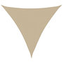 Voir la diapositive 1 : VIDAXL Voile de parasol tissu oxford triangulaire 3x3x3 m beige