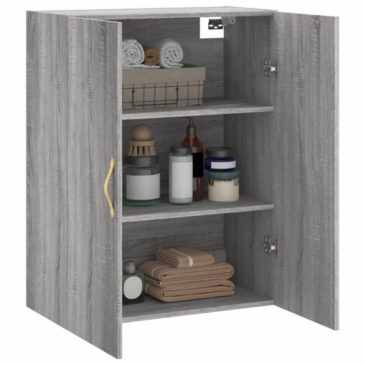 VIDAXL Armoire murale sonoma gris 69,5x34x90 cm