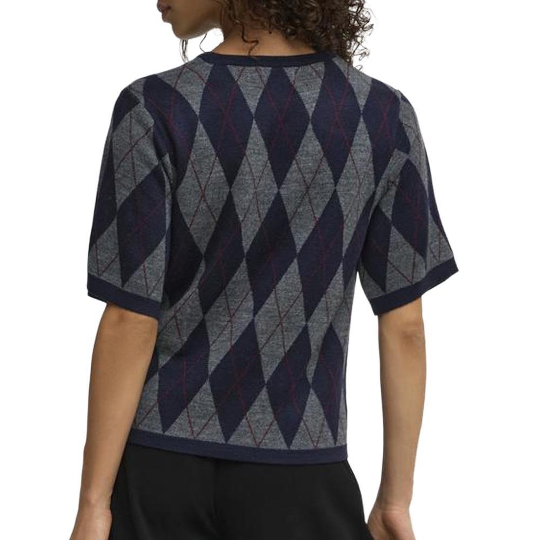 Voir la diapositive 3 : JACQUELINE DE YONG Pull marine/gris femme jdy maggy argyle