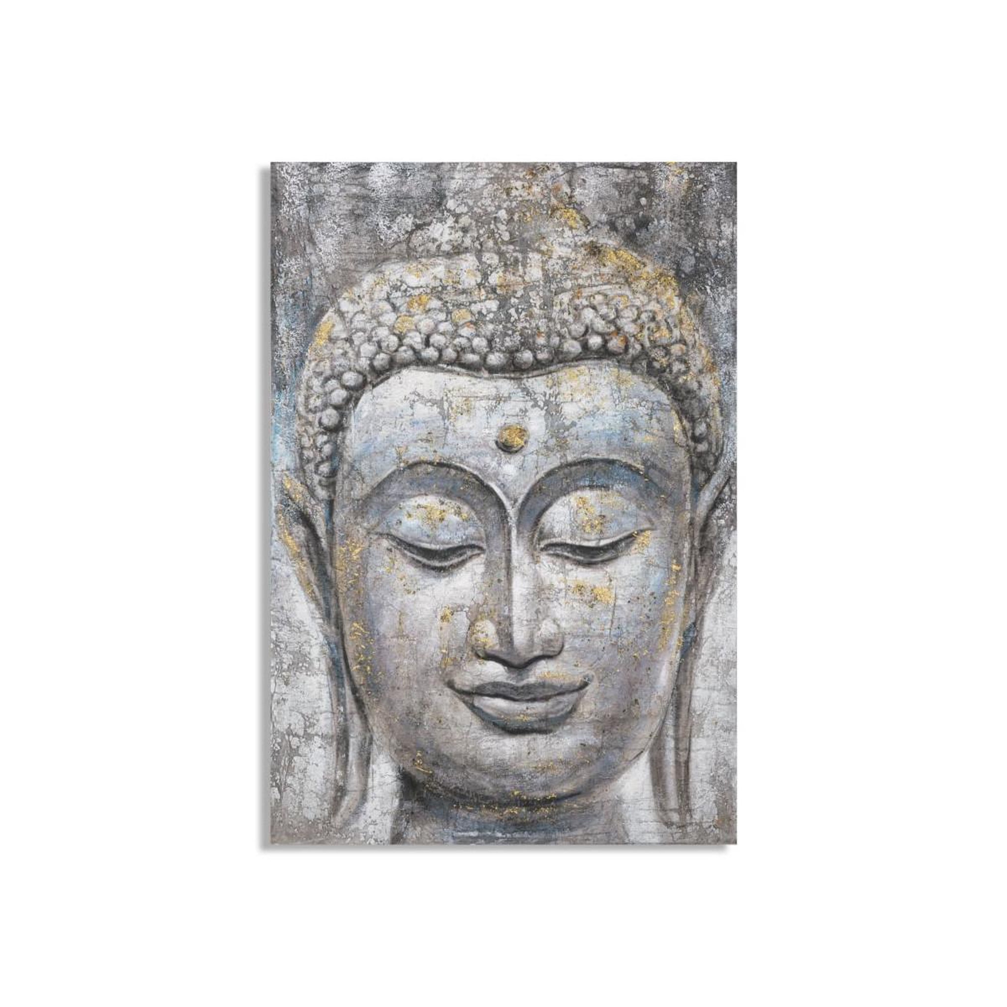 Paris Prix Toile imprimée déco  bouddha face  80x120cm multicolore