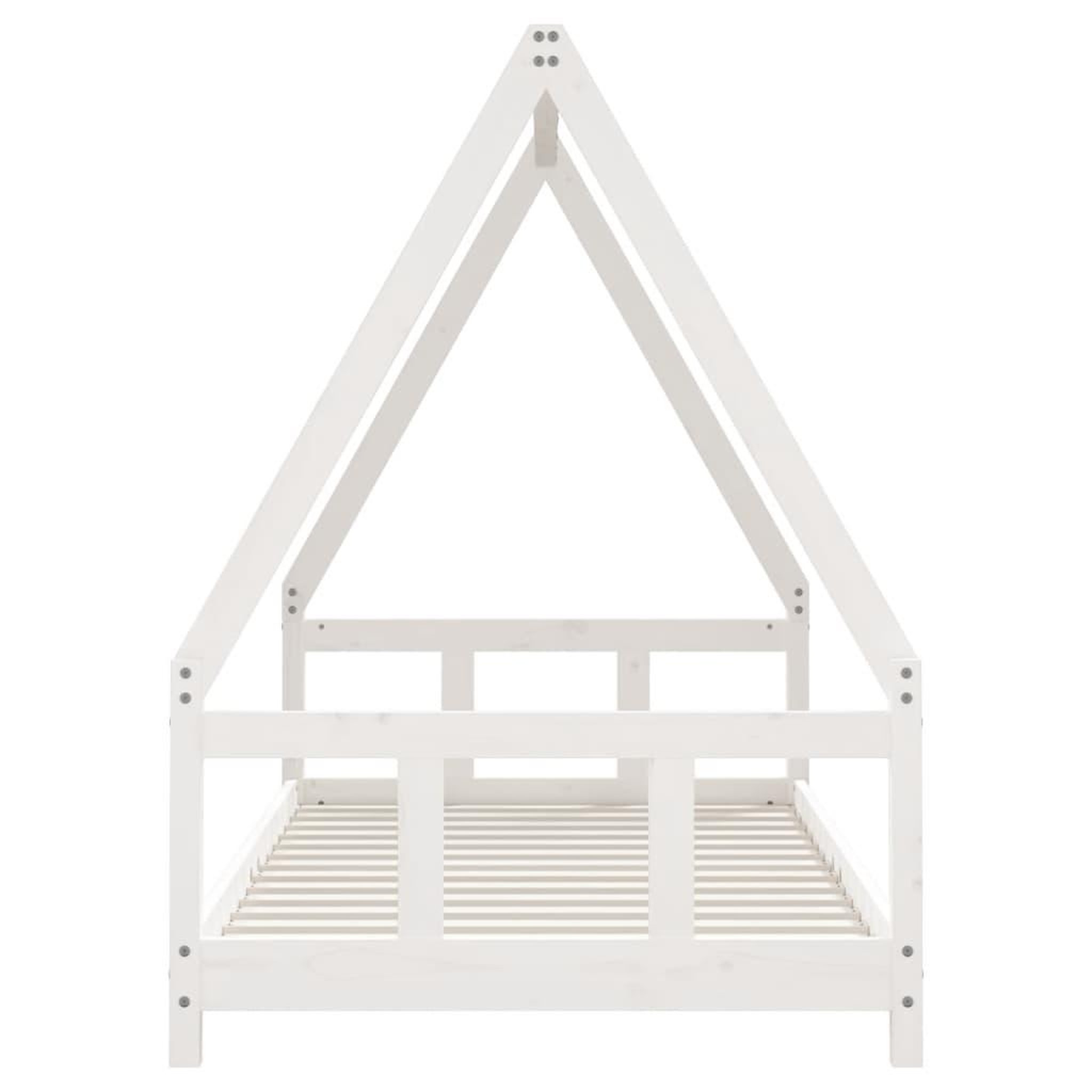 Voir la diapositive 4 : VIDAXL Cadre de lit pour enfants blanc 90x190 cm bois de pin massif