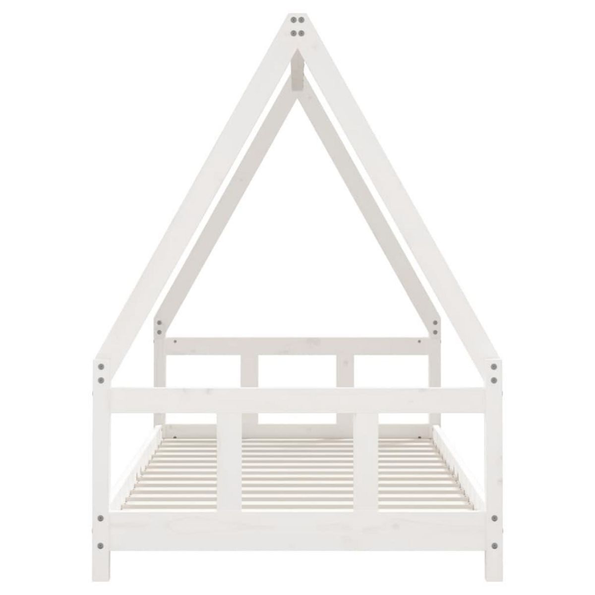 VIDAXL Cadre de lit pour enfants blanc 90x190 cm bois de pin massif