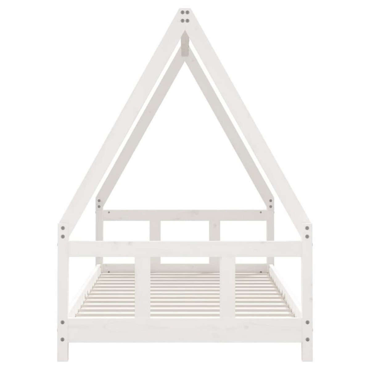 VIDAXL Cadre de lit pour enfants blanc 90x190 cm bois de pin massif