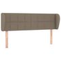 Voir la diapositive 2 : VIDAXL Tete de lit avec oreilles Taupe 147x23x78/88 cm Tissu