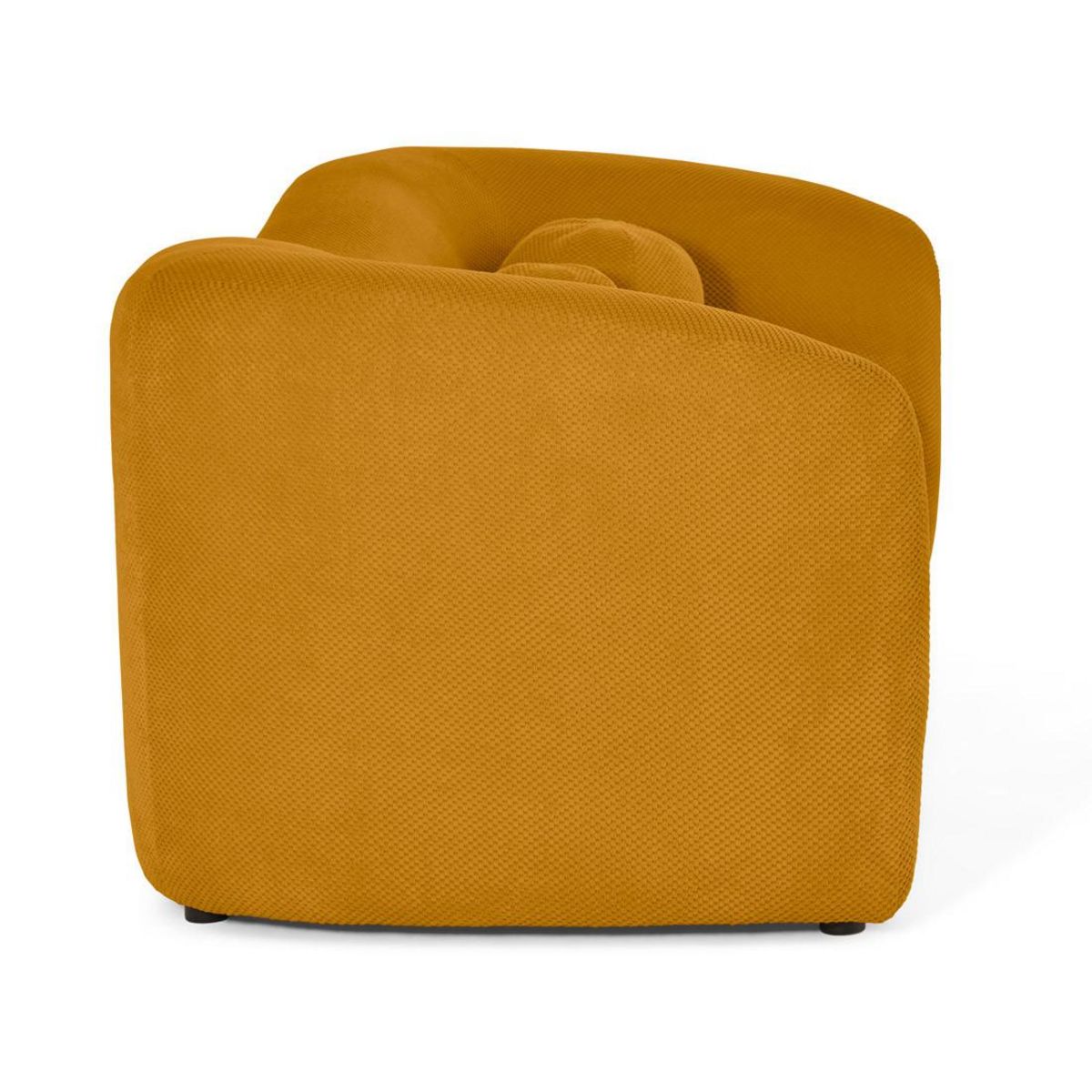 LISA DESIGN Charles - canapé droit 3 places en velours texturé