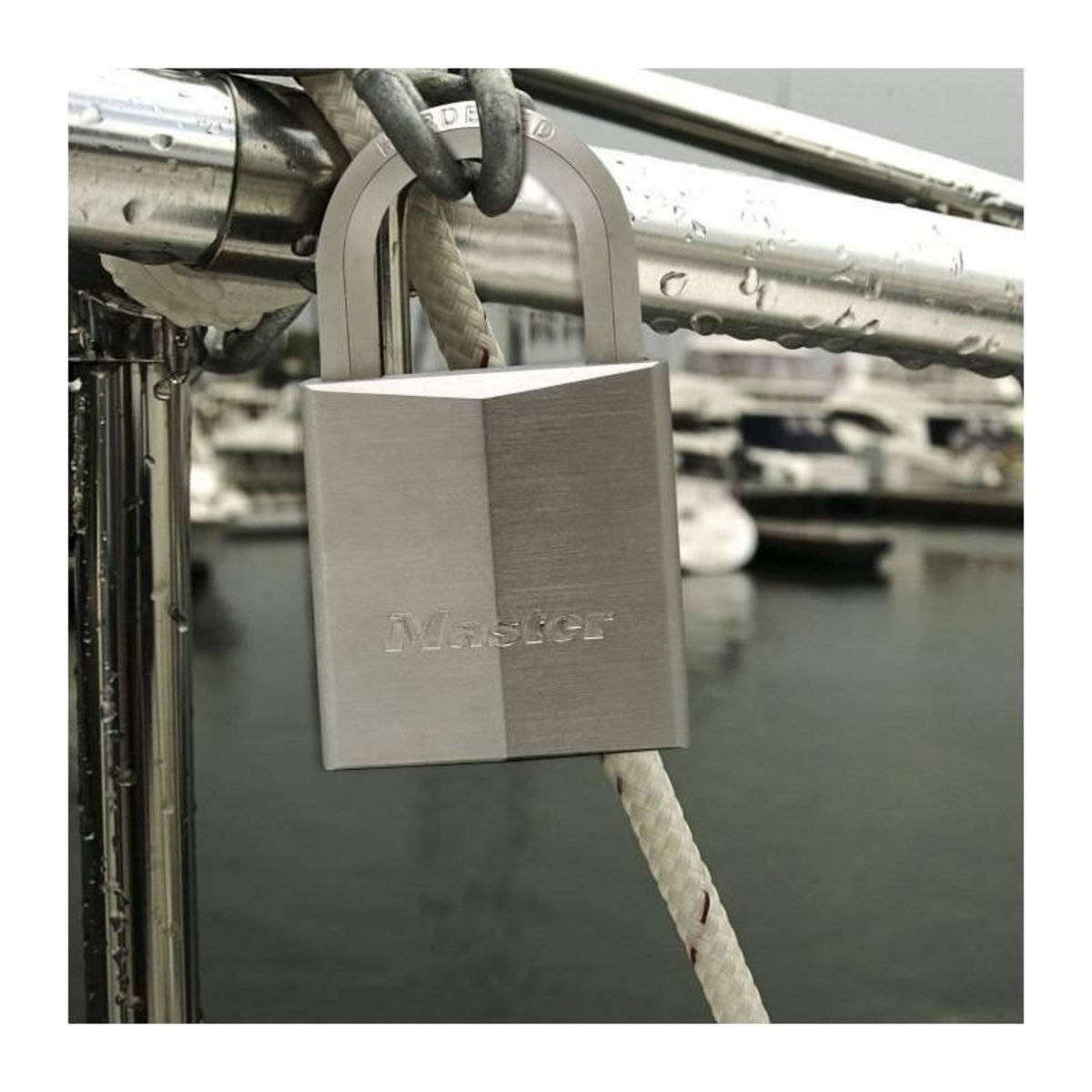 Master lock 1145PEURD Cadenas Marin avec Clé, Gris, 7,1 x 4 x 2,1 cm