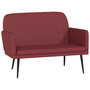 Voir la diapositive 2 : VIDAXL Banc Rouge bordeaux 107x80x81 cm Similicuir