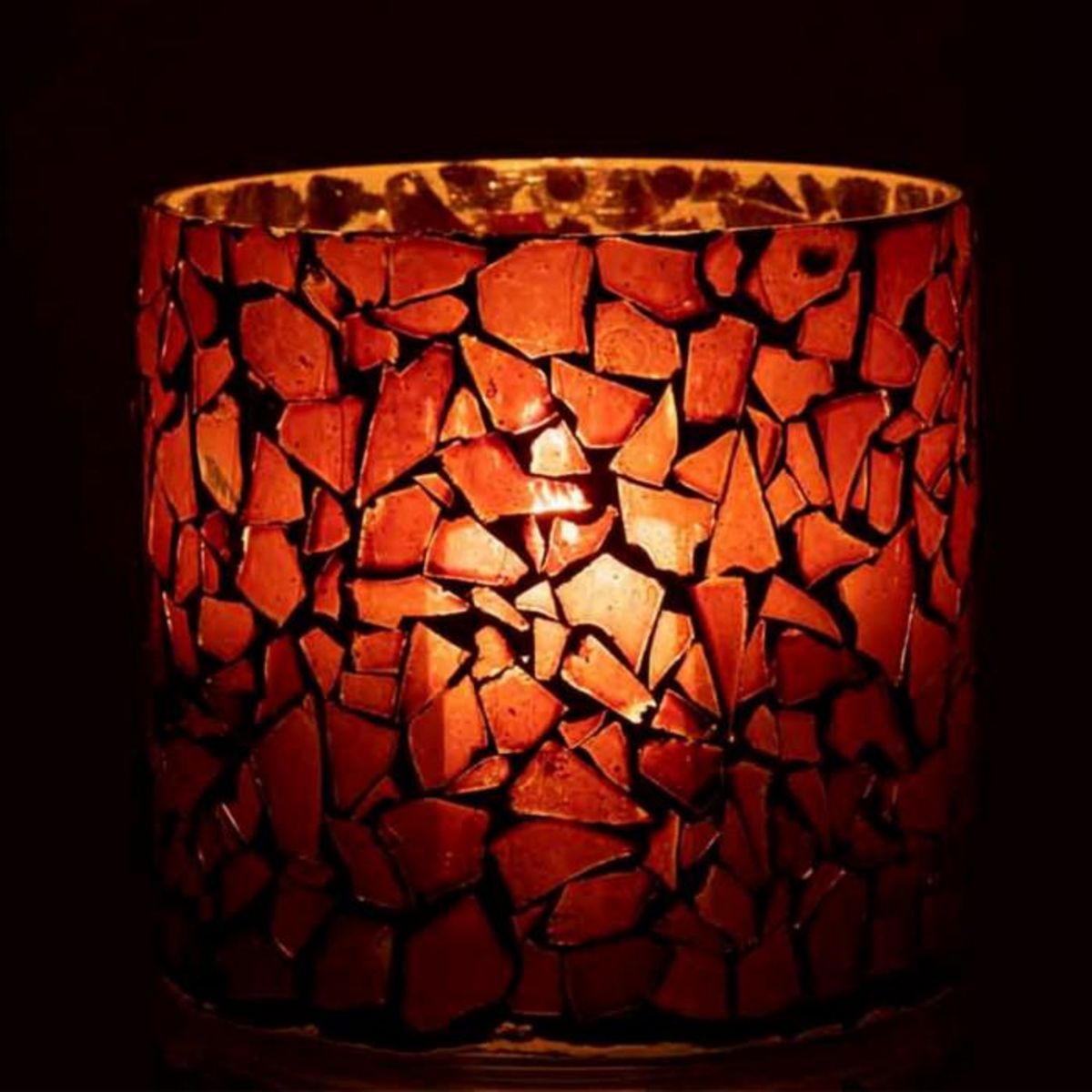 Paris Prix Photophore Design en Verre  Ido  16cm Marron