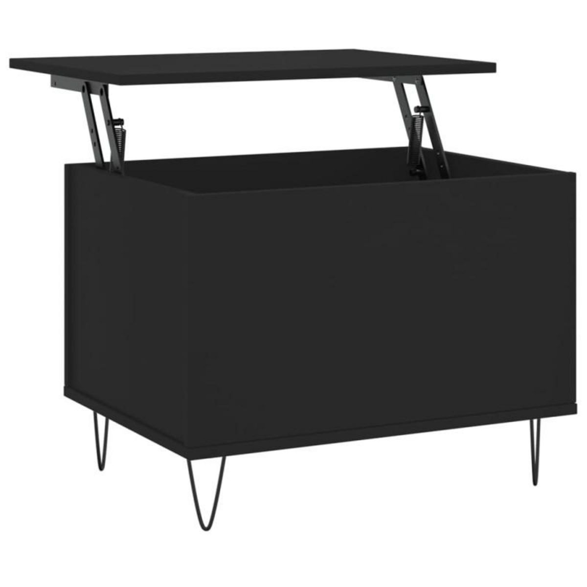 VIDAXL Table basse Noir 60x44,5x45 cm Bois d ingénierie