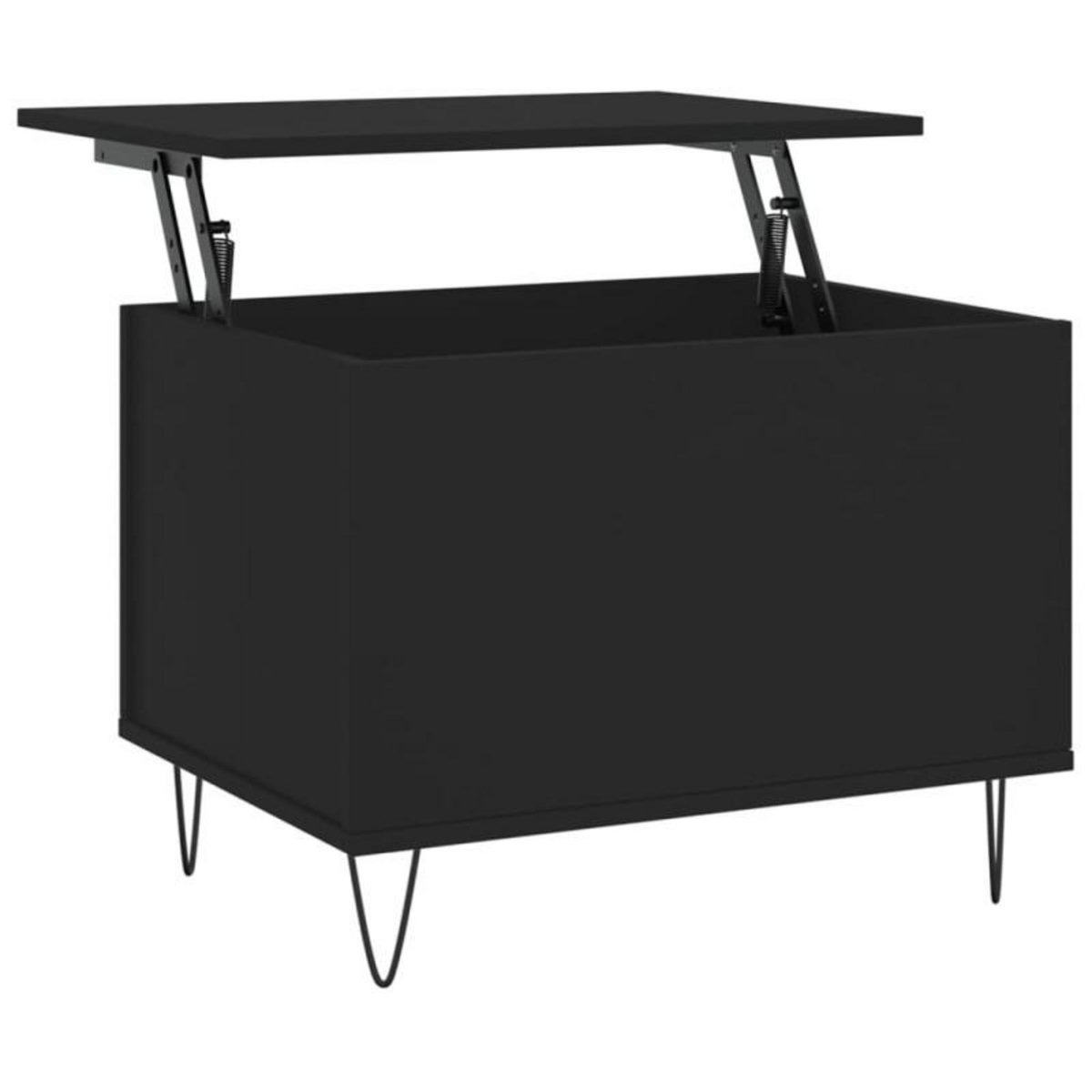 VIDAXL Table basse Noir 60x44,5x45 cm Bois d ingénierie
