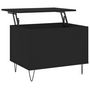 Voir la diapositive 2 : VIDAXL Table basse Noir 60x44,5x45 cm Bois d ingénierie