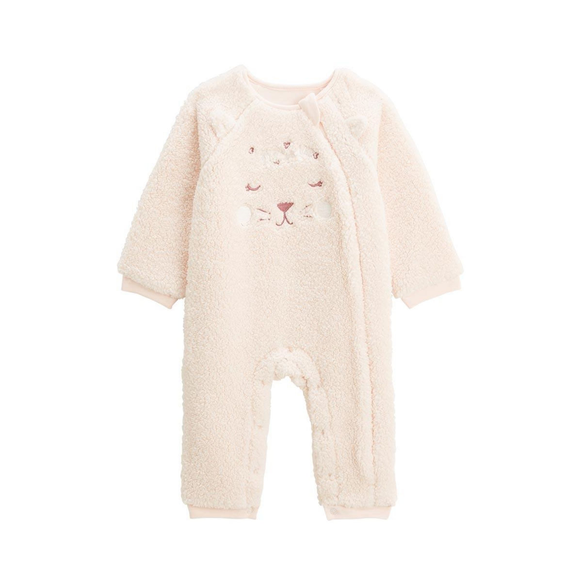 Petit Béguin Surpyjama bébé en sherpa Matcha