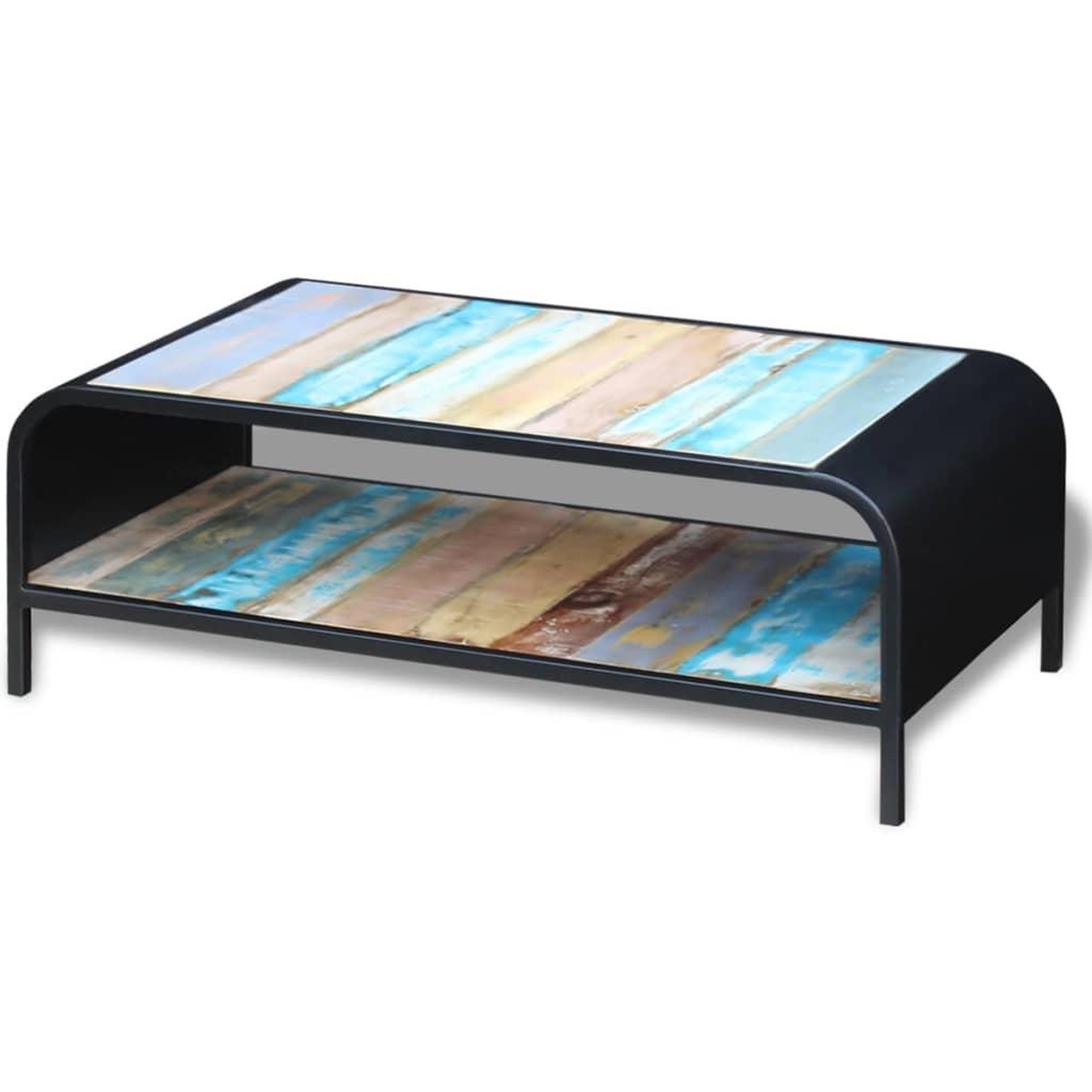 Voir la diapositive 5 : VIDAXL Table basse bois de recuperation massif