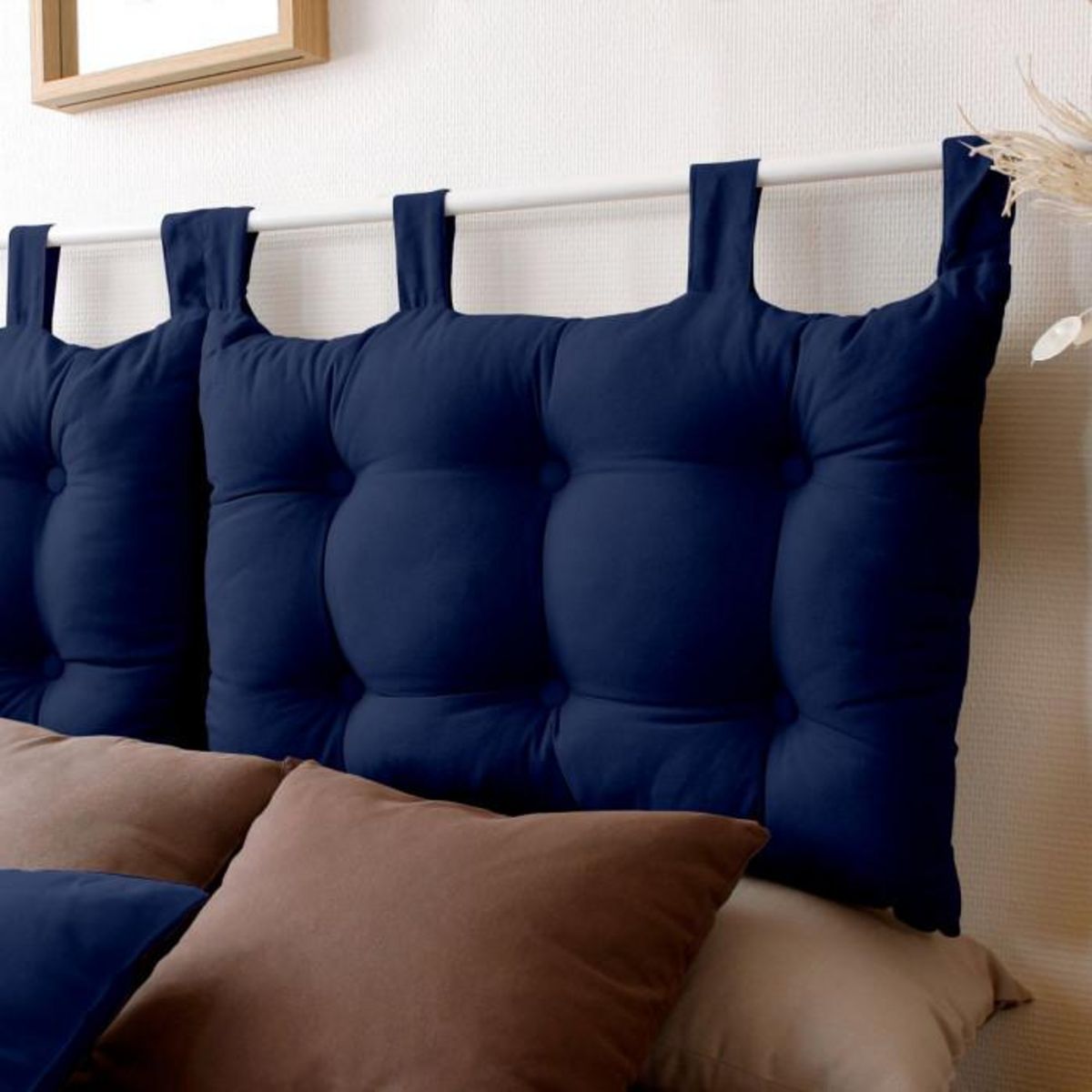 TOILINUX Tête de lit coussin Panama à suspendre